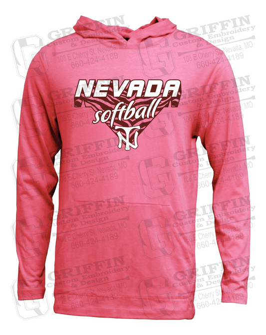 Soft-Tek T-Shirt Hoodie - Softball - Nevada Tigers 26-C