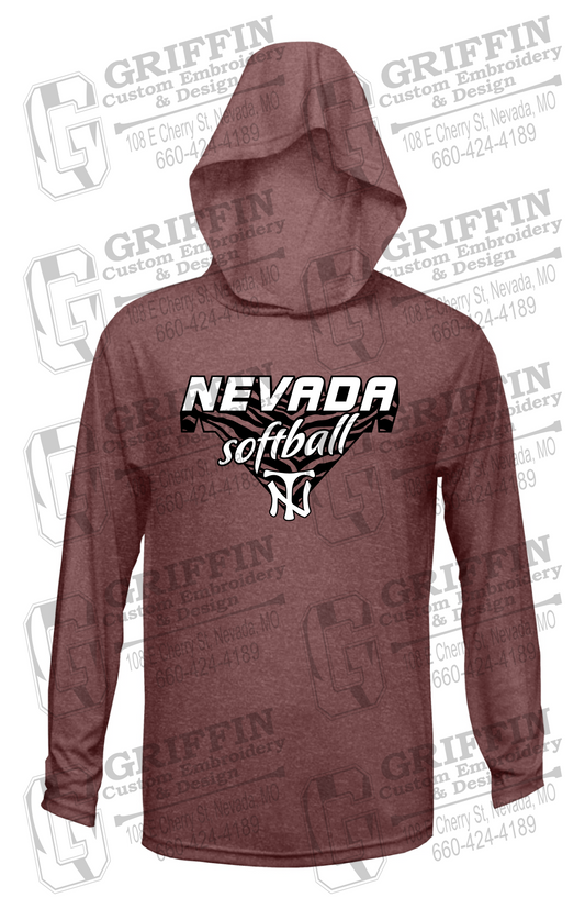 Dry-Fit T-Shirt Hoodie - Softball - Nevada Tigers 26-C