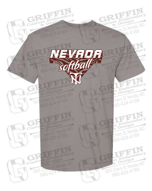 Comfort Colors Short Sleeve T-Shirt - Softball - Nevada Tigers 26-C