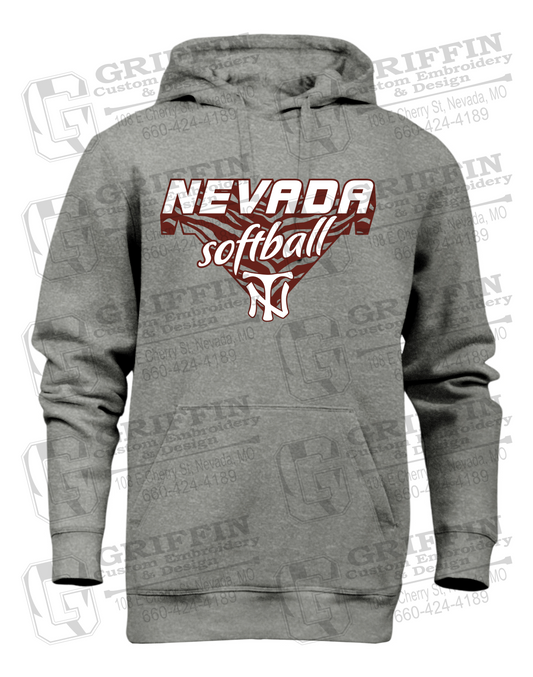 Heavyweight Fleece Hoodie - Softball - Nevada Tigers 26-C