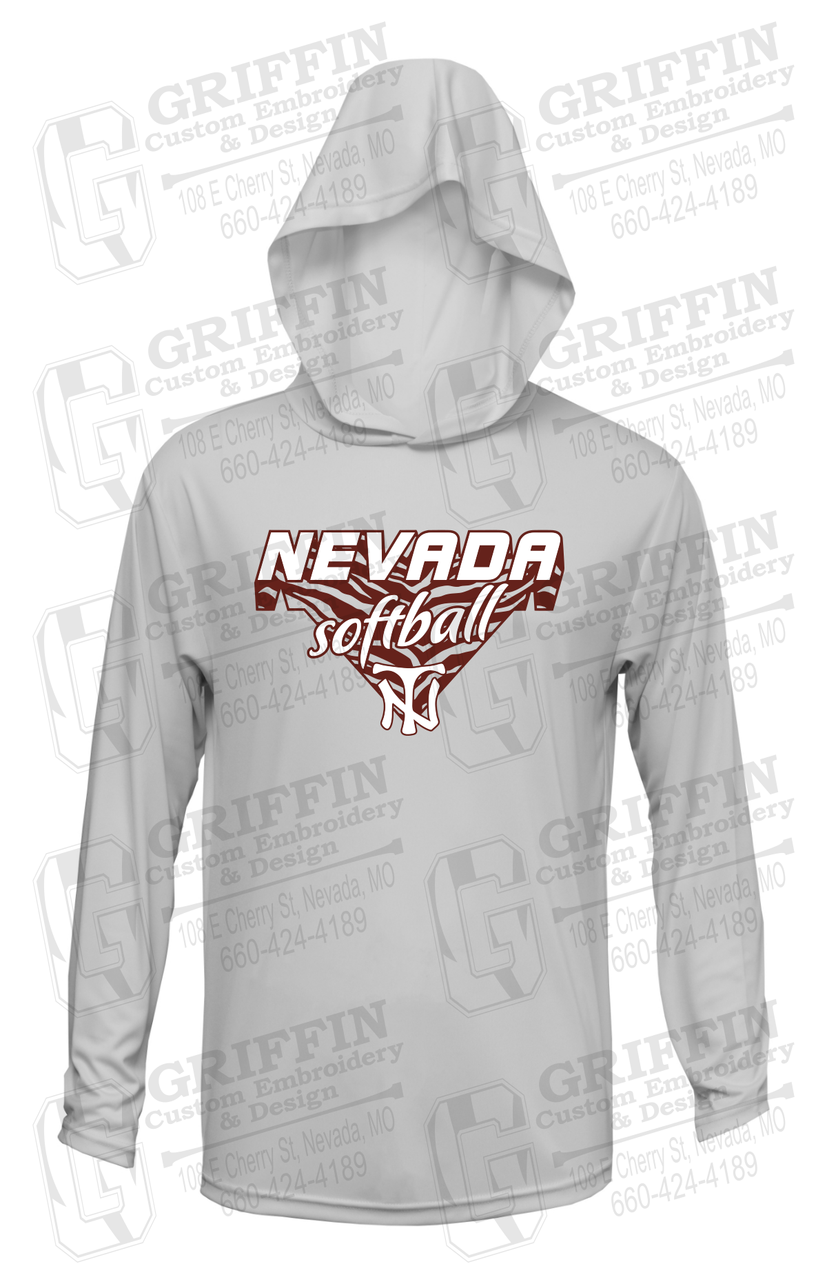 Dry-Fit T-Shirt Hoodie - Softball - Nevada Tigers 26-C