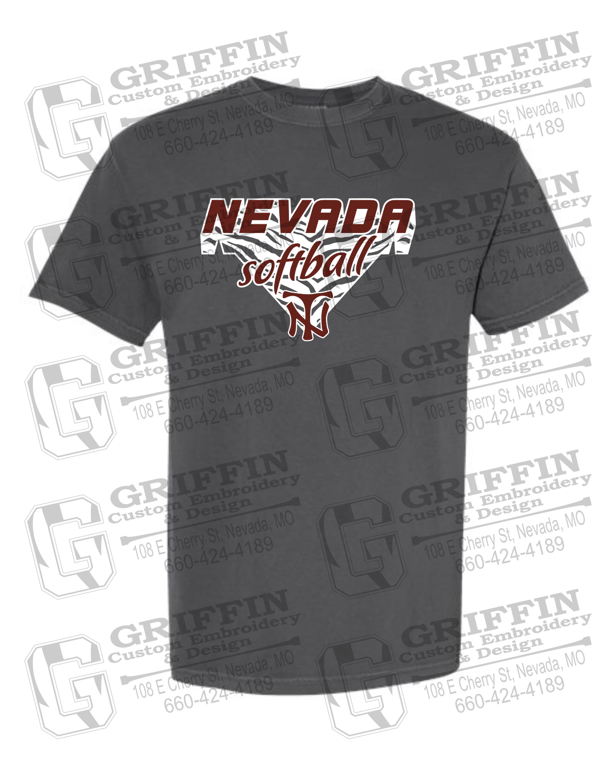 Comfort Colors Short Sleeve T-Shirt - Softball - Nevada Tigers 26-C