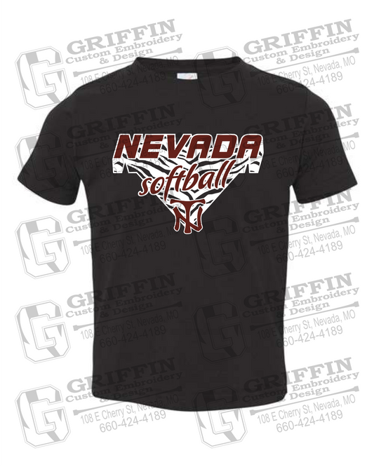 Toddler/Infant Cotton T-Shirt - Softball - Nevada Tigers 26-C