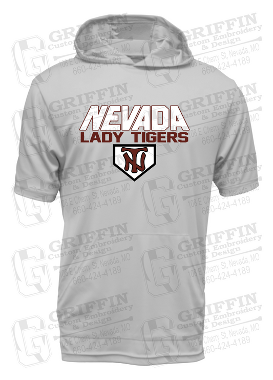 Dry-Fit Short Sleeve T-Shirt Hoodie - Softball - Nevada Tigers 26-D