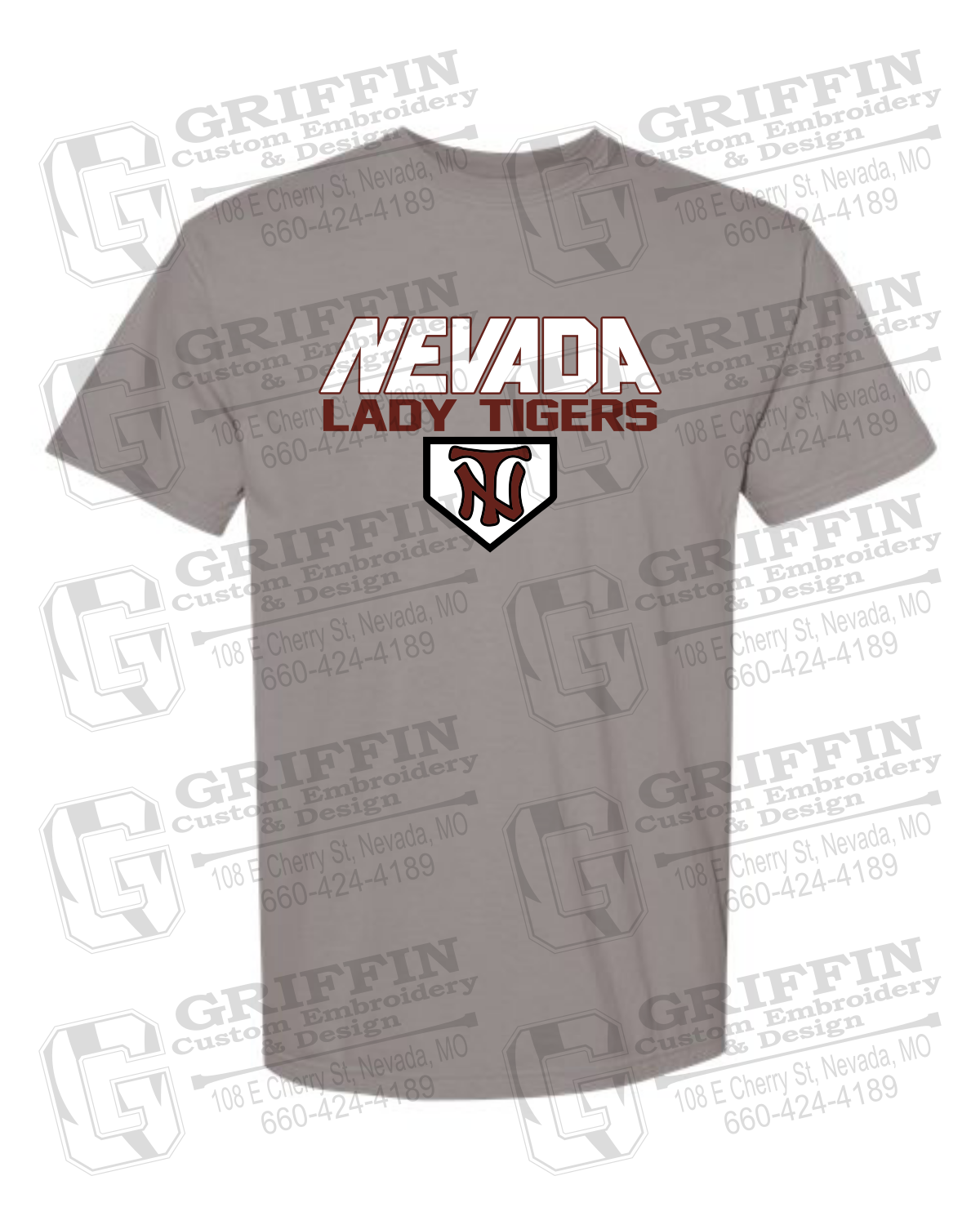 Comfort Colors Short Sleeve T-Shirt - Softball - Nevada Tigers 26-D