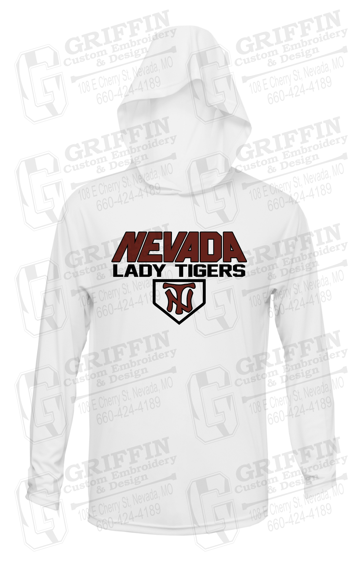 Dry-Fit T-Shirt Hoodie - Softball - Nevada Tigers 26-D