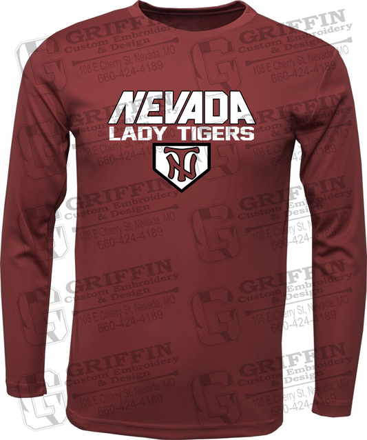 Dry-Fit Long Sleeve T-Shirt - Softball - Nevada Tigers 26-D