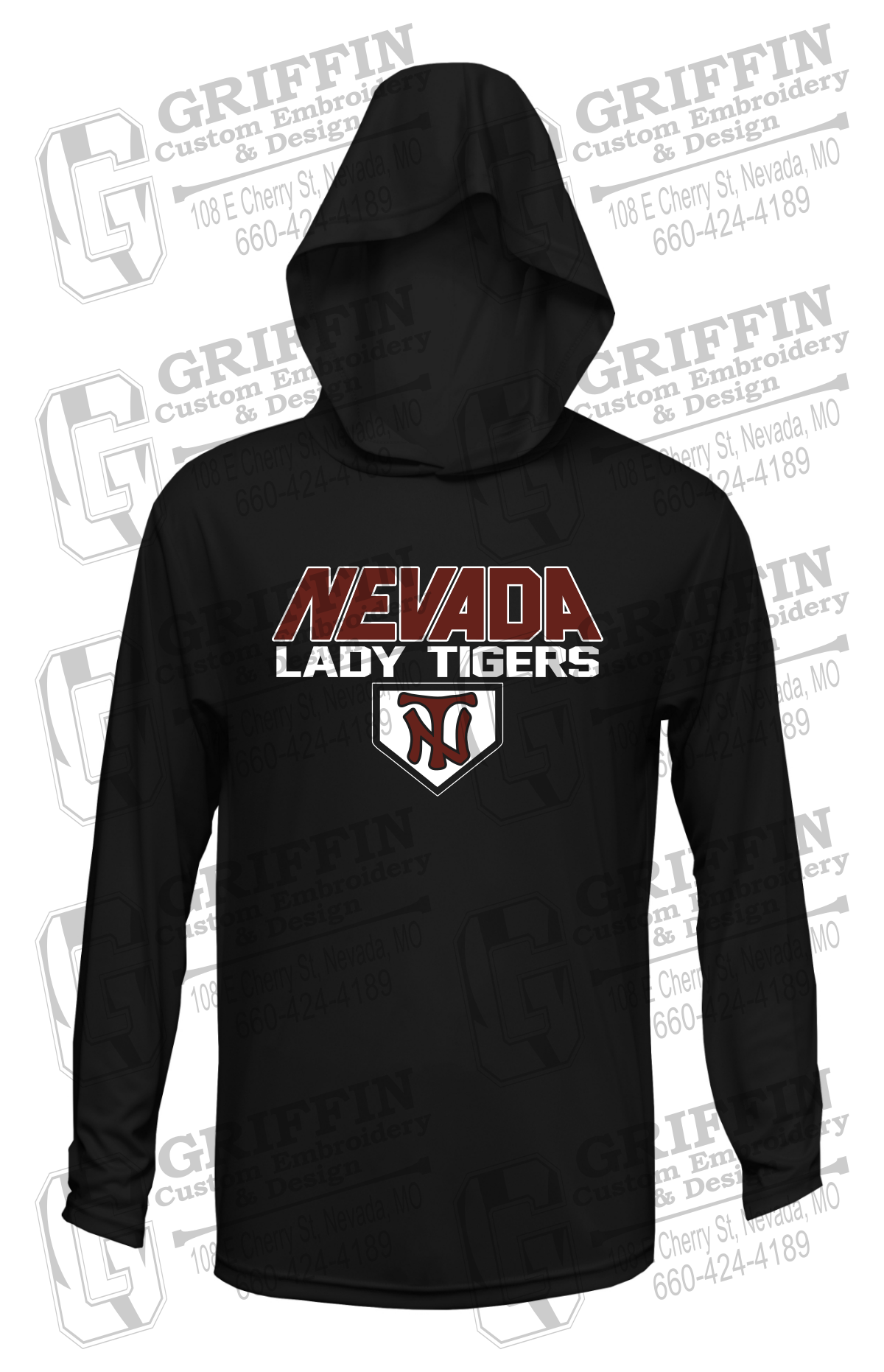Dry-Fit T-Shirt Hoodie - Softball - Nevada Tigers 26-D