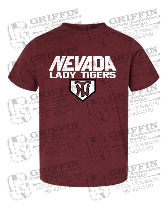 Toddler/Infant Cotton T-Shirt - Softball - Nevada Tigers 26-D