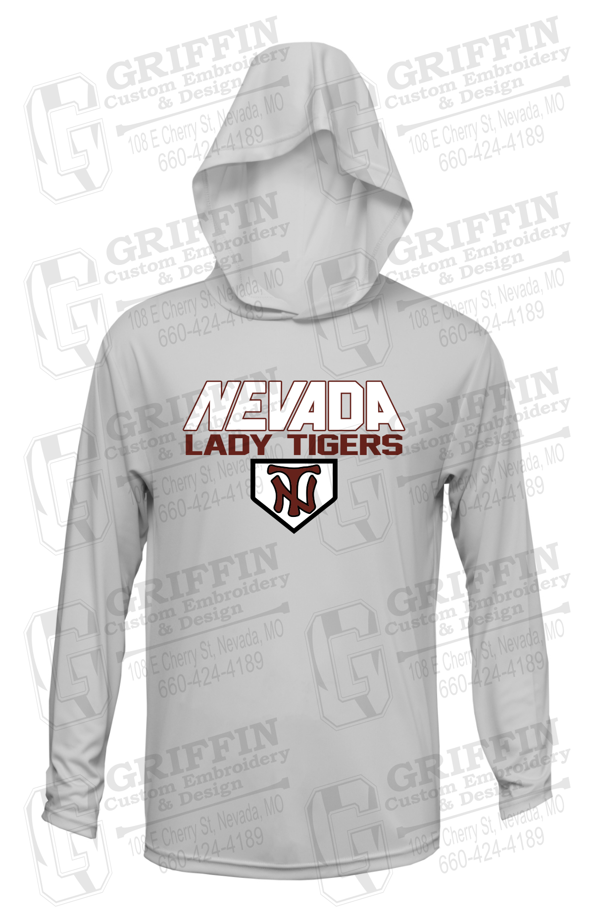 Dry-Fit T-Shirt Hoodie - Softball - Nevada Tigers 26-D