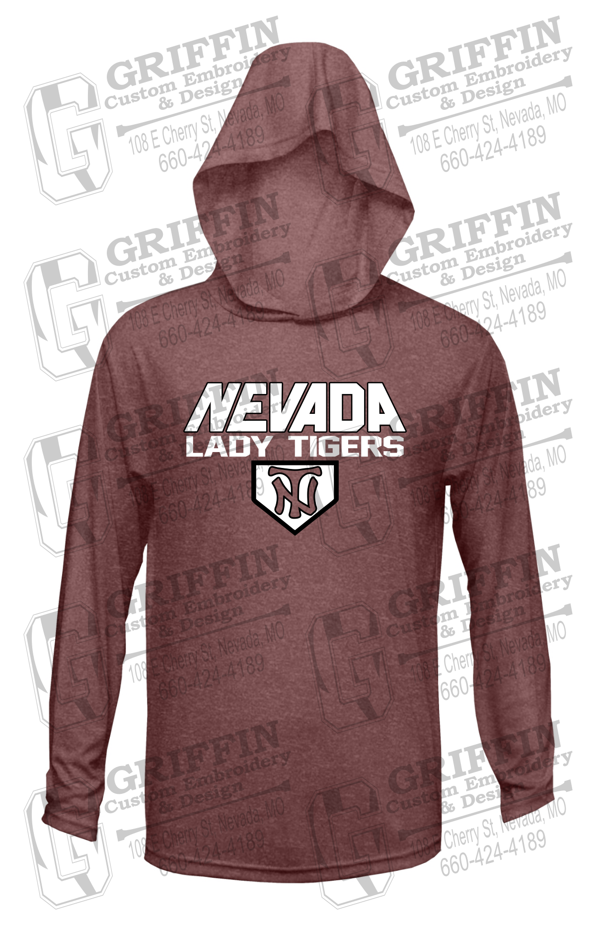 Dry-Fit T-Shirt Hoodie - Softball - Nevada Tigers 26-D