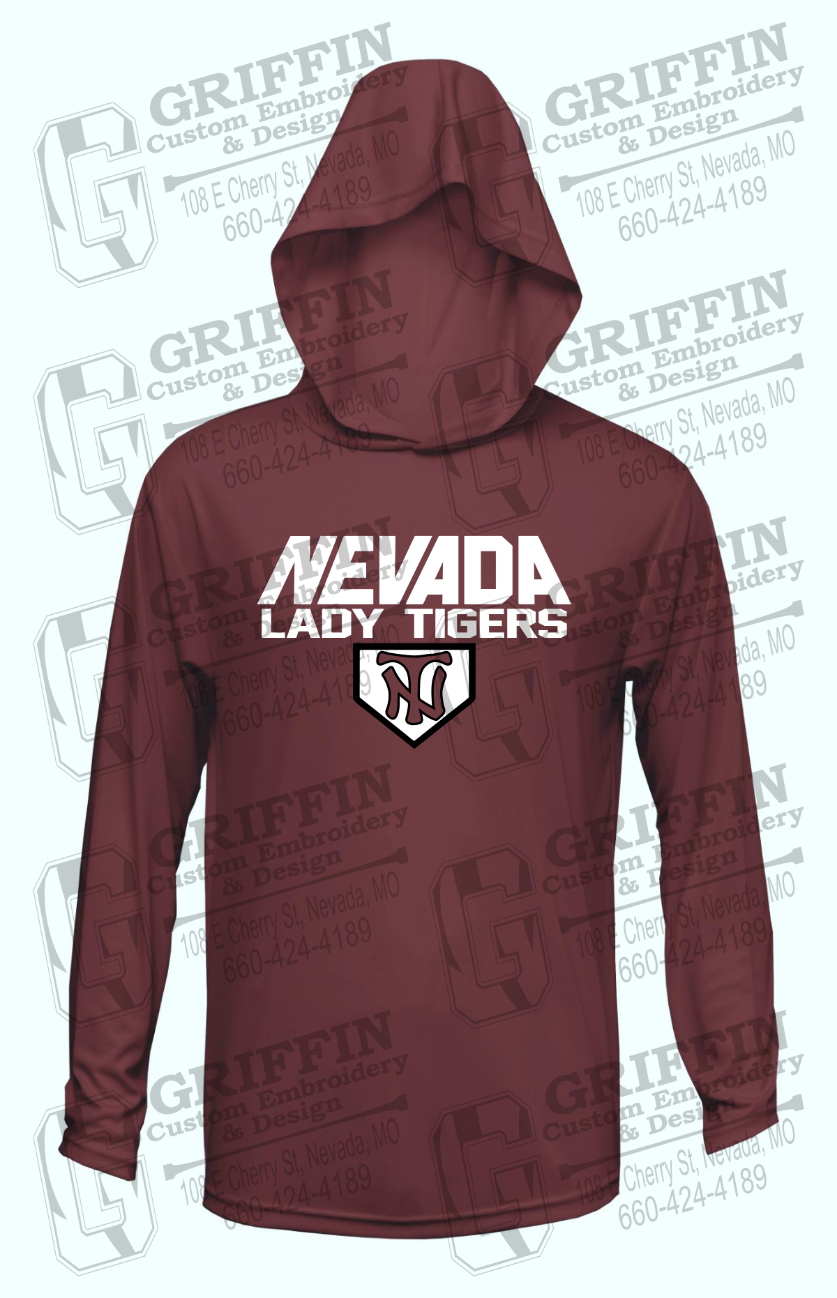Dry-Fit T-Shirt Hoodie - Softball - Nevada Tigers 26-D