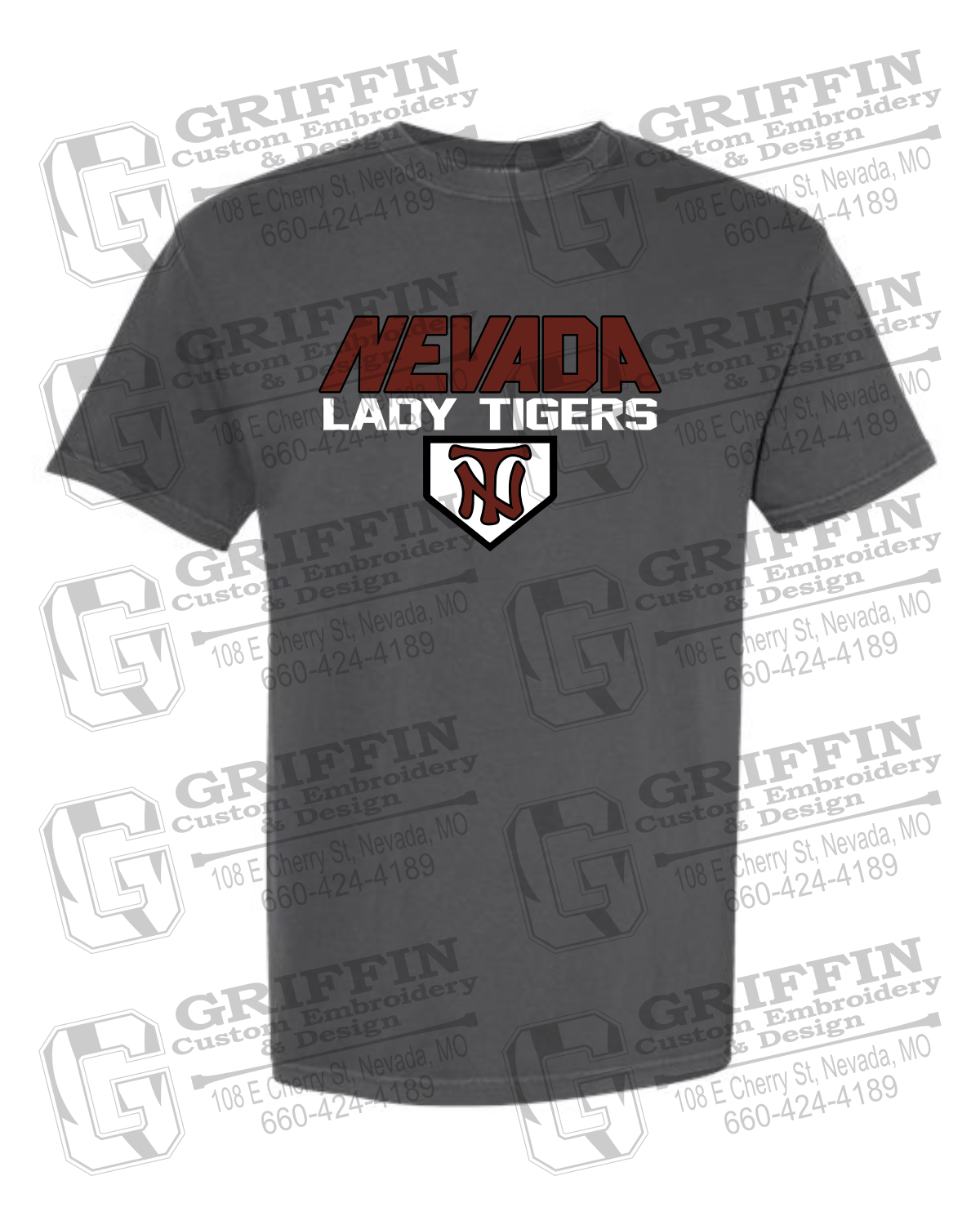 Comfort Colors Short Sleeve T-Shirt - Softball - Nevada Tigers 26-D