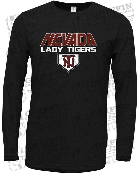 Soft-Tek Long Sleeve T-Shirt - Softball - Nevada Tigers 26-D