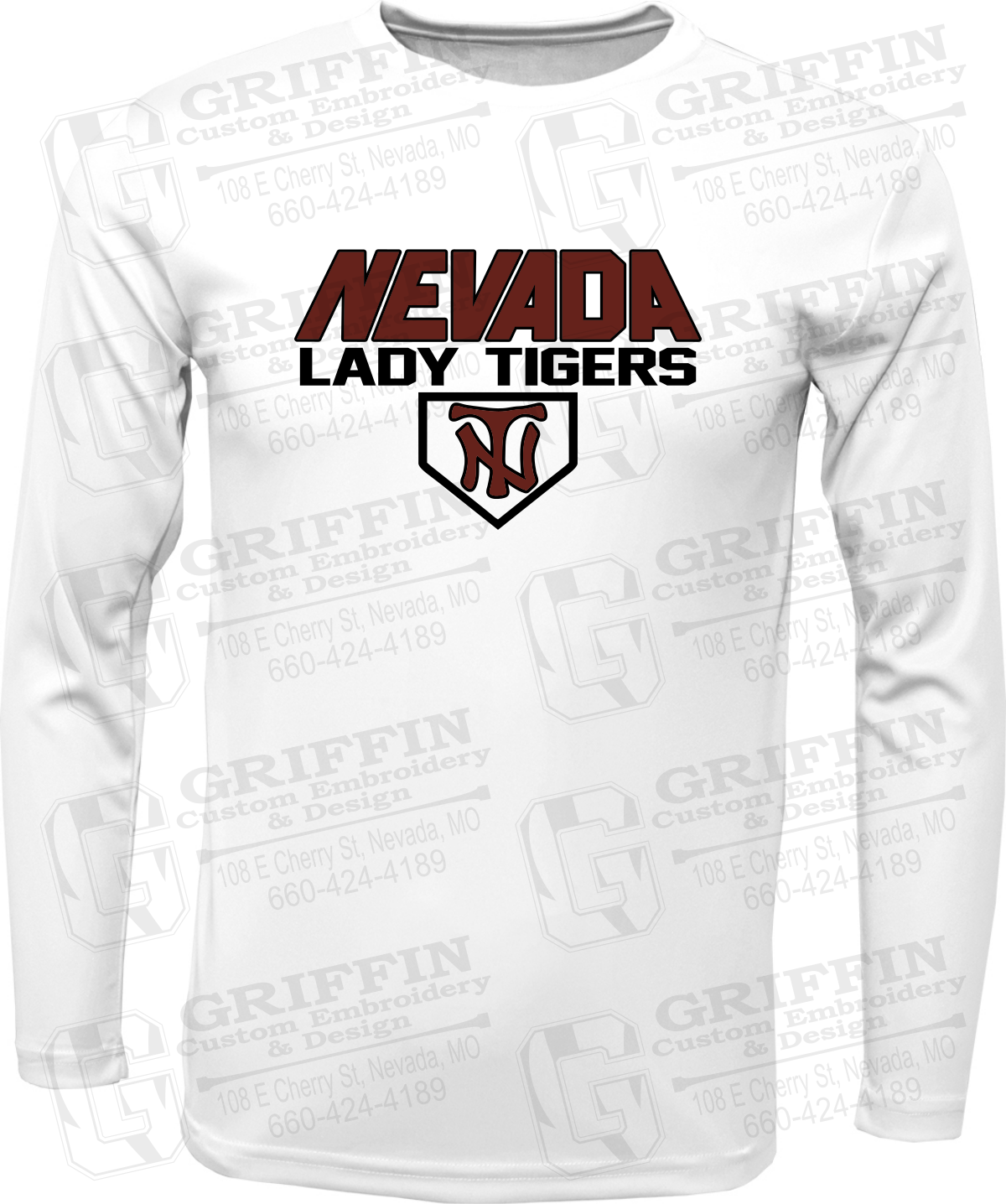 Dry-Fit Long Sleeve T-Shirt - Softball - Nevada Tigers 26-D
