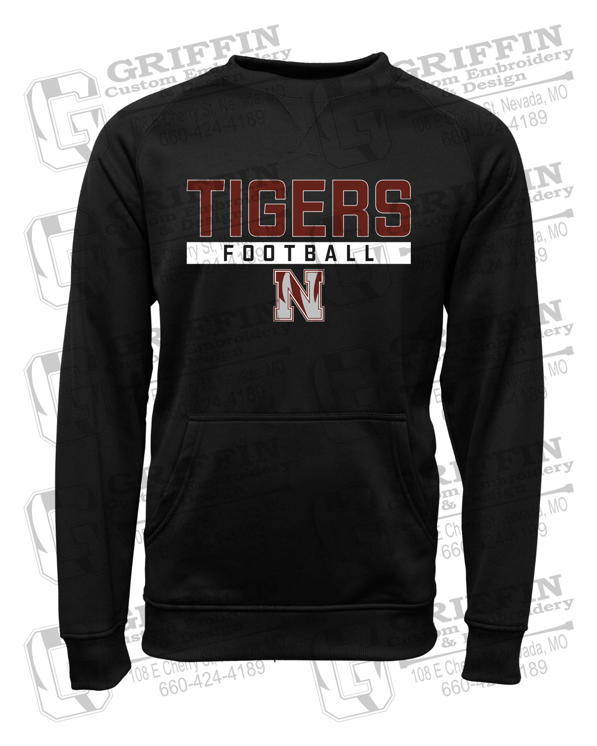Performance Fleece Sweatshirt - Football - Nevada Tigers 26-E