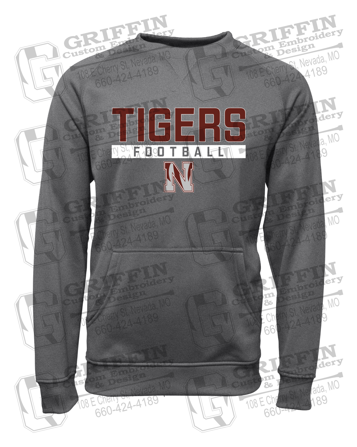 Performance Fleece Sweatshirt - Football - Nevada Tigers 26-E