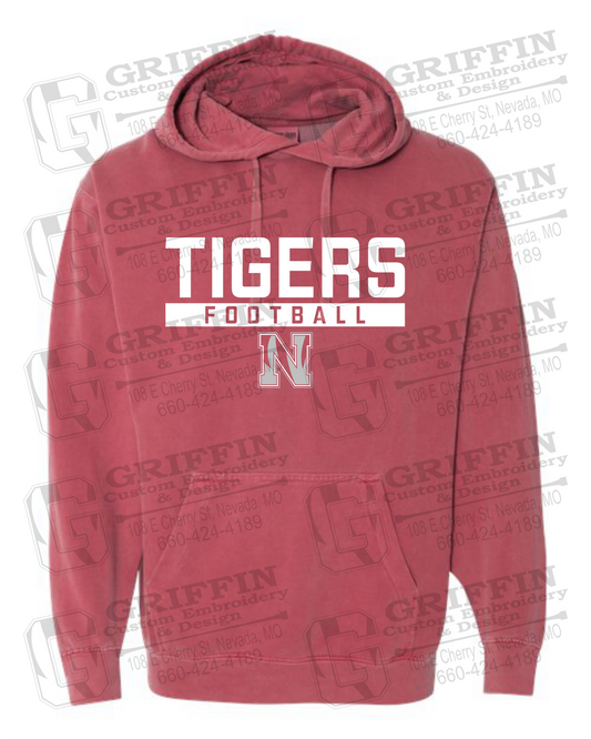 Comfort Colors Hoodie - Football - Nevada Tigers 26-E