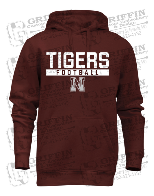 Heavyweight Fleece Hoodie - Football - Nevada Tigers 26-E