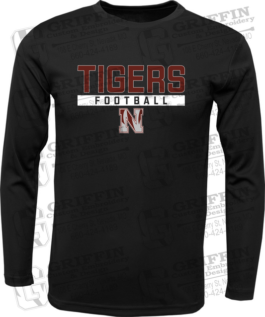 Dry-Fit Long Sleeve T-Shirt - Football - Nevada Tigers 26-E
