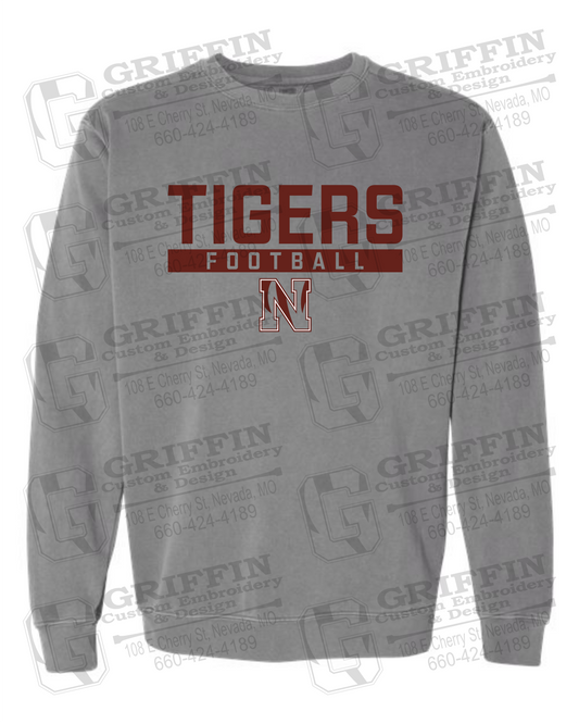 Comfort Colors Crewneck Sweatshirt - Football - Nevada Tigers 26-E