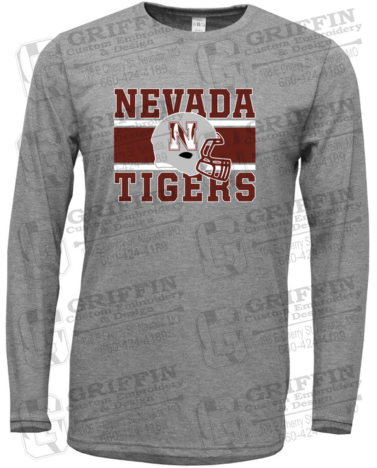 Soft-Tek Long Sleeve T-Shirt - Football - Nevada Tigers 26-F