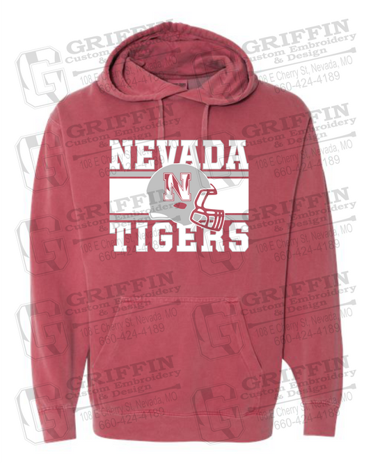 Comfort Colors Hoodie - Football - Nevada Tigers 26-F