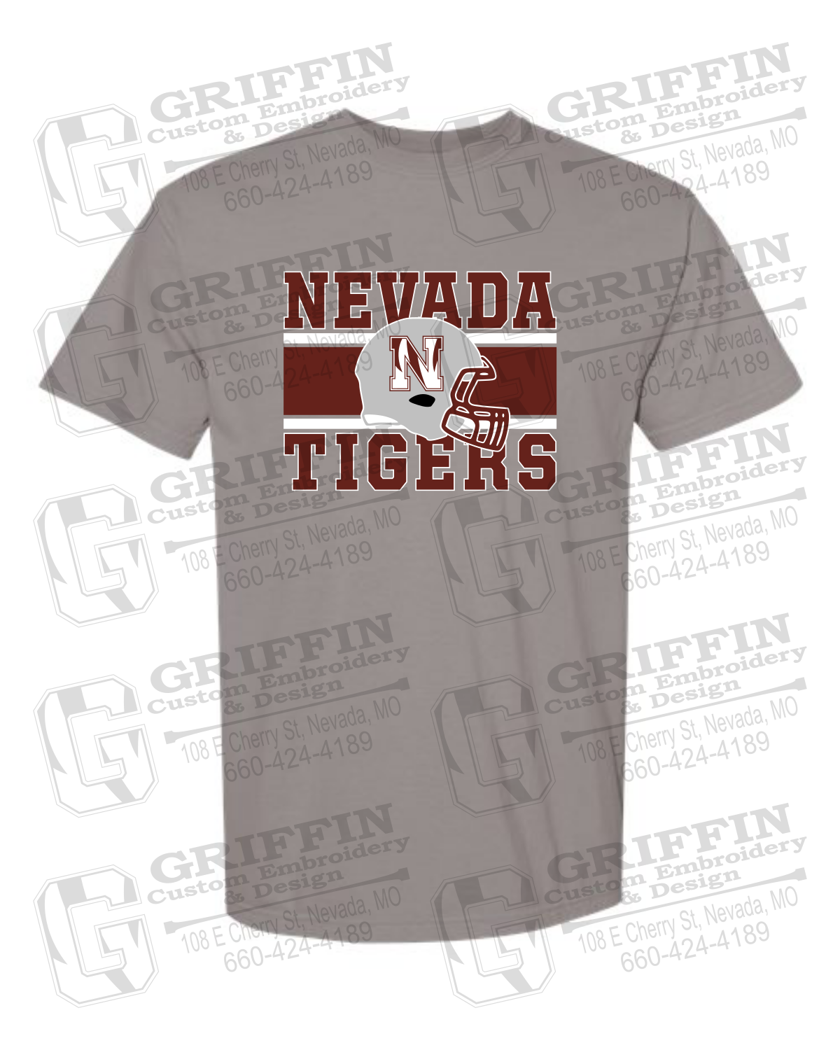 Comfort Colors Short Sleeve T-Shirt - Football - Nevada Tigers 26-F