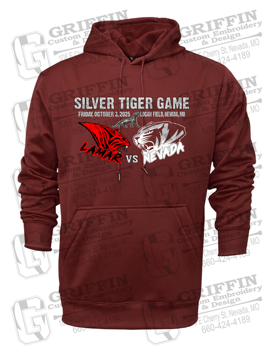 Performance Fleece Hoodie - Silver Tiger 2025 Football - Nevada Tigers 26-G