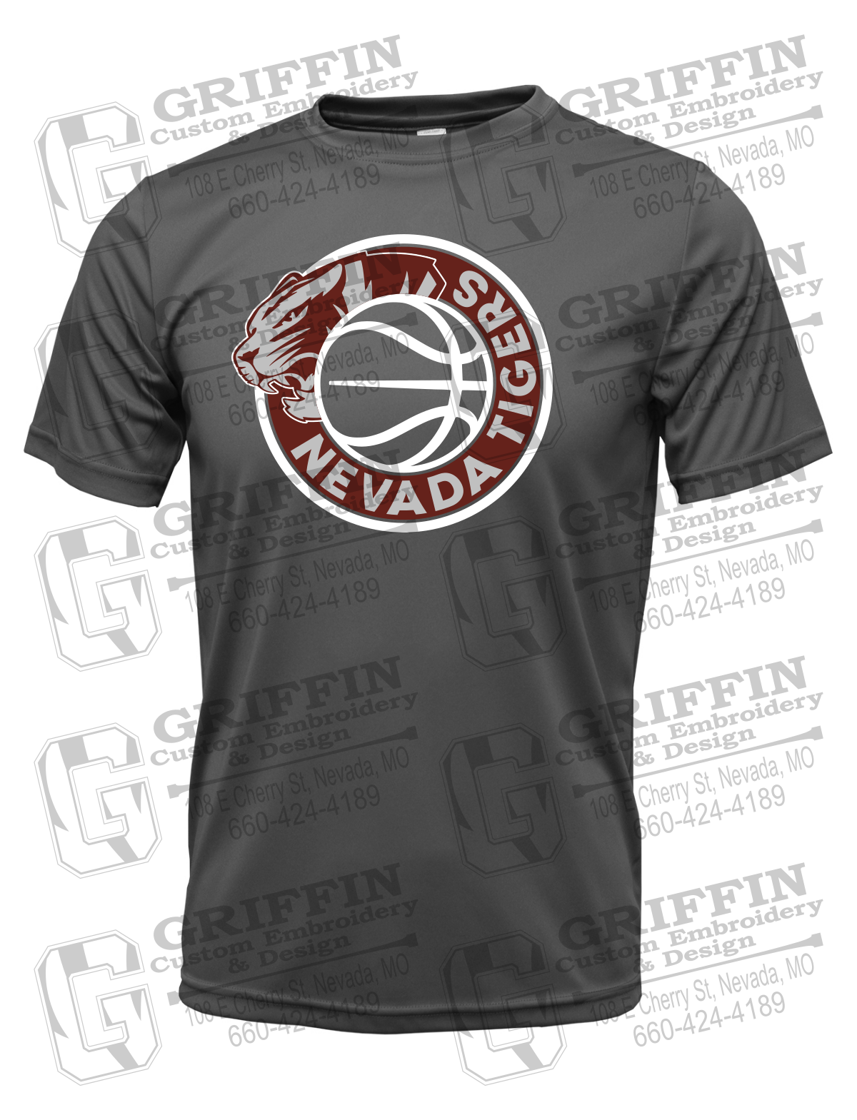 Dry-Fit Short Sleeve T-Shirt - Basketball - Nevada Tigers 26-J