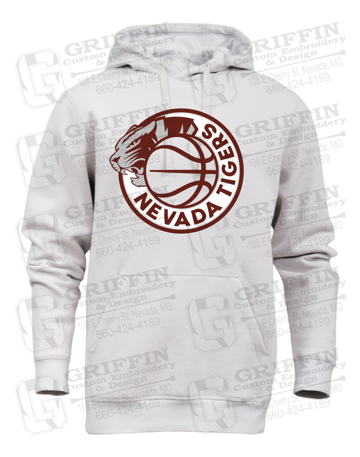 Heavyweight Fleece Hoodie - Basketball - Nevada Tigers 26-J