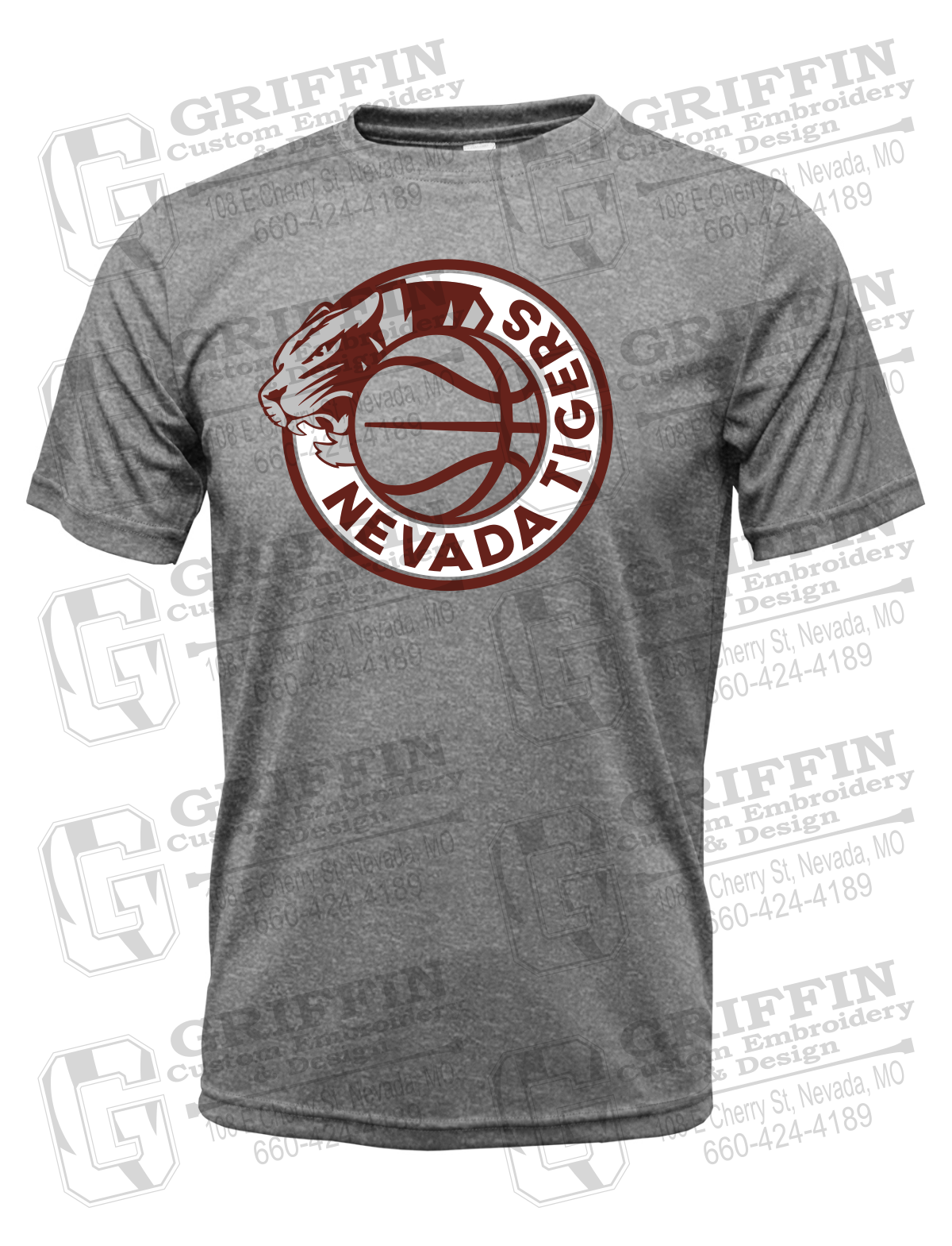 Dry-Fit Short Sleeve T-Shirt - Basketball - Nevada Tigers 26-J