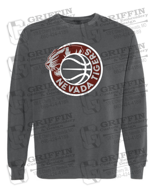 Comfort Colors Crewneck Sweatshirt - Basketball - Nevada Tigers 26-J