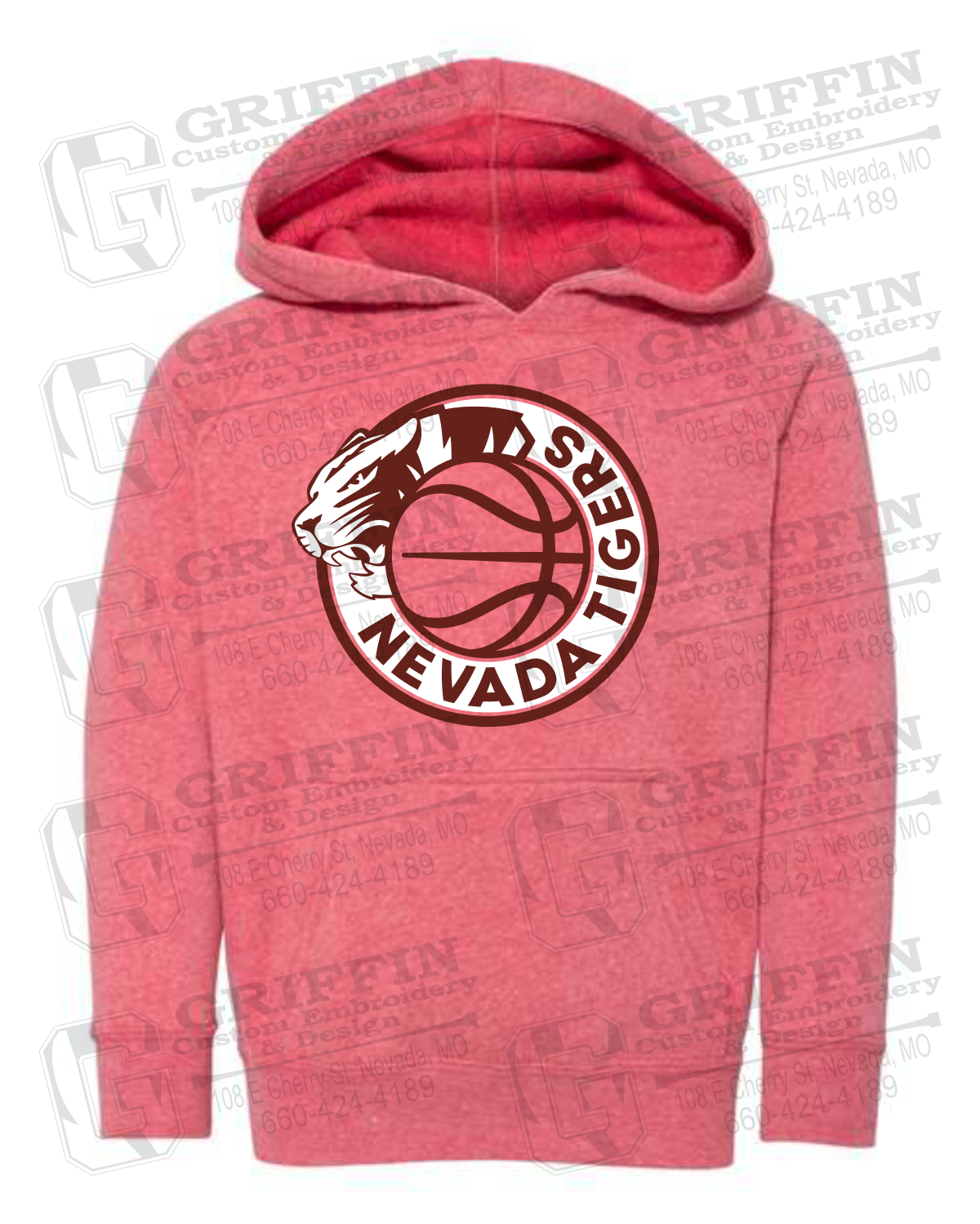 Toddler Hoodie - Basketball - Nevada Tigers 26-J