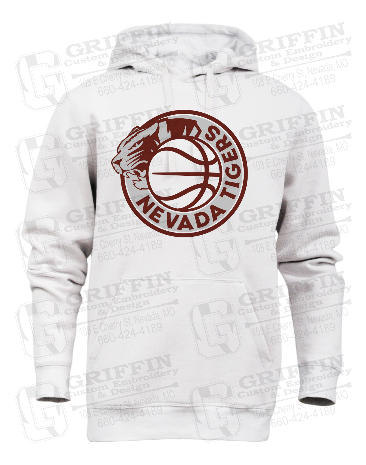 Heavyweight Fleece Hoodie - Basketball - Nevada Tigers 26-J