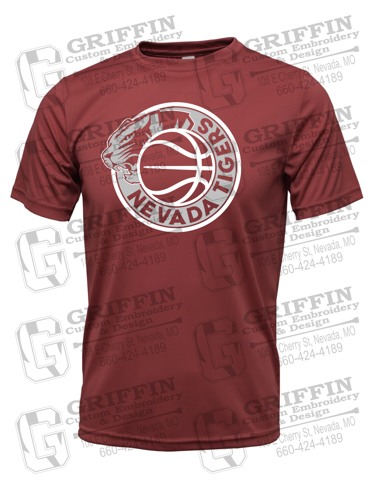 Dry-Fit Short Sleeve T-Shirt - Basketball - Nevada Tigers 26-J