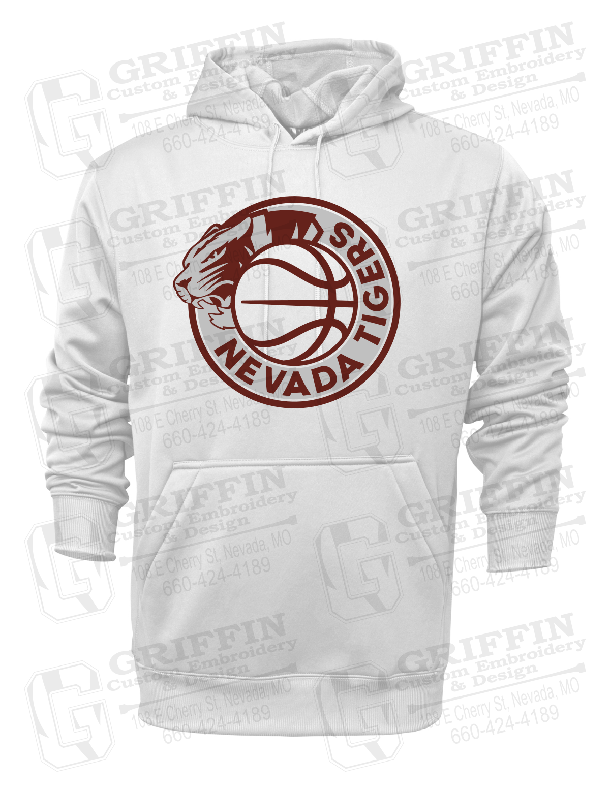 Performance Fleece Hoodie - Basketball - Nevada Tigers 26-J