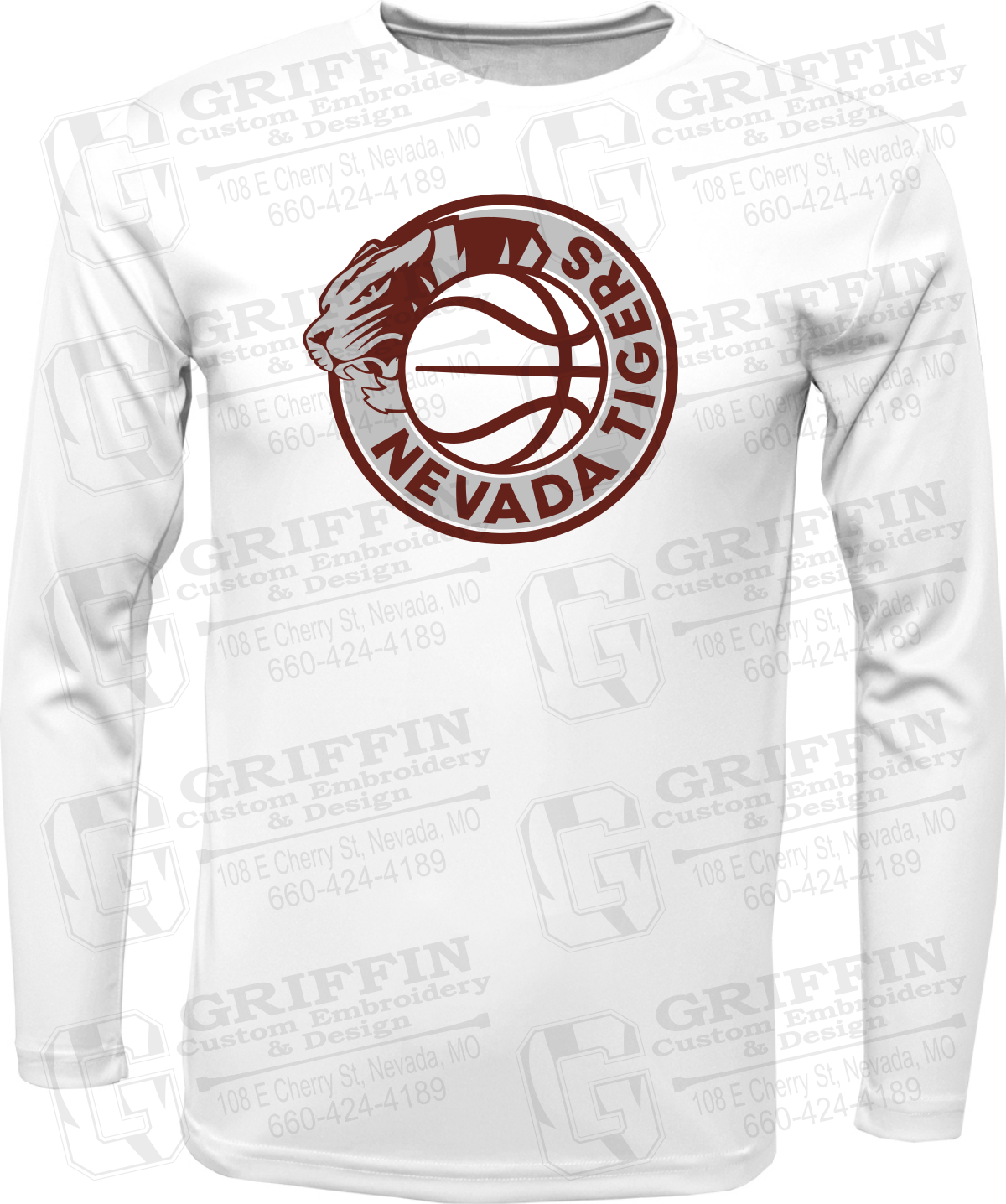 Dry-Fit Long Sleeve T-Shirt - Basketball - Nevada Tigers 26-J