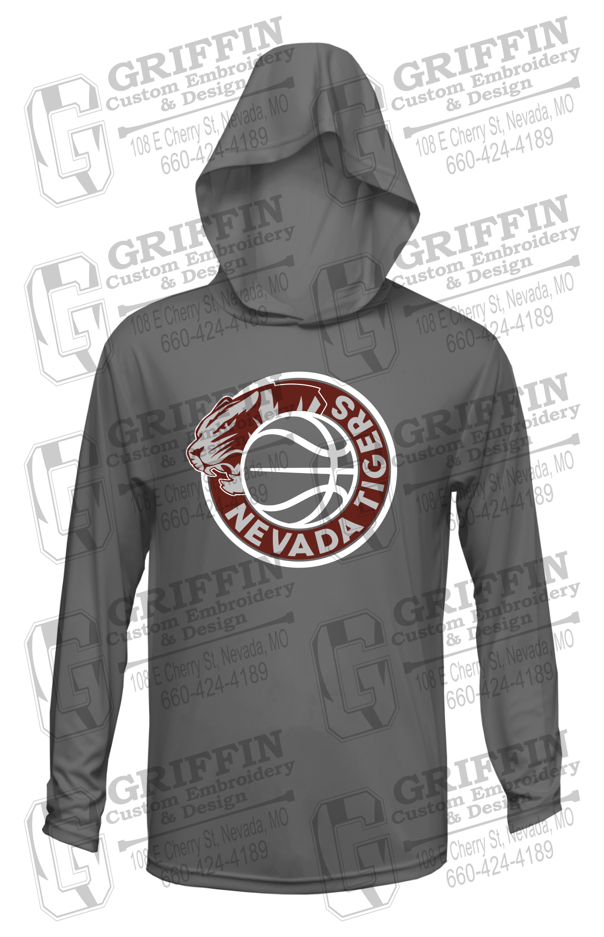 Dry-Fit T-Shirt Hoodie - Basketball - Nevada Tigers 26-J