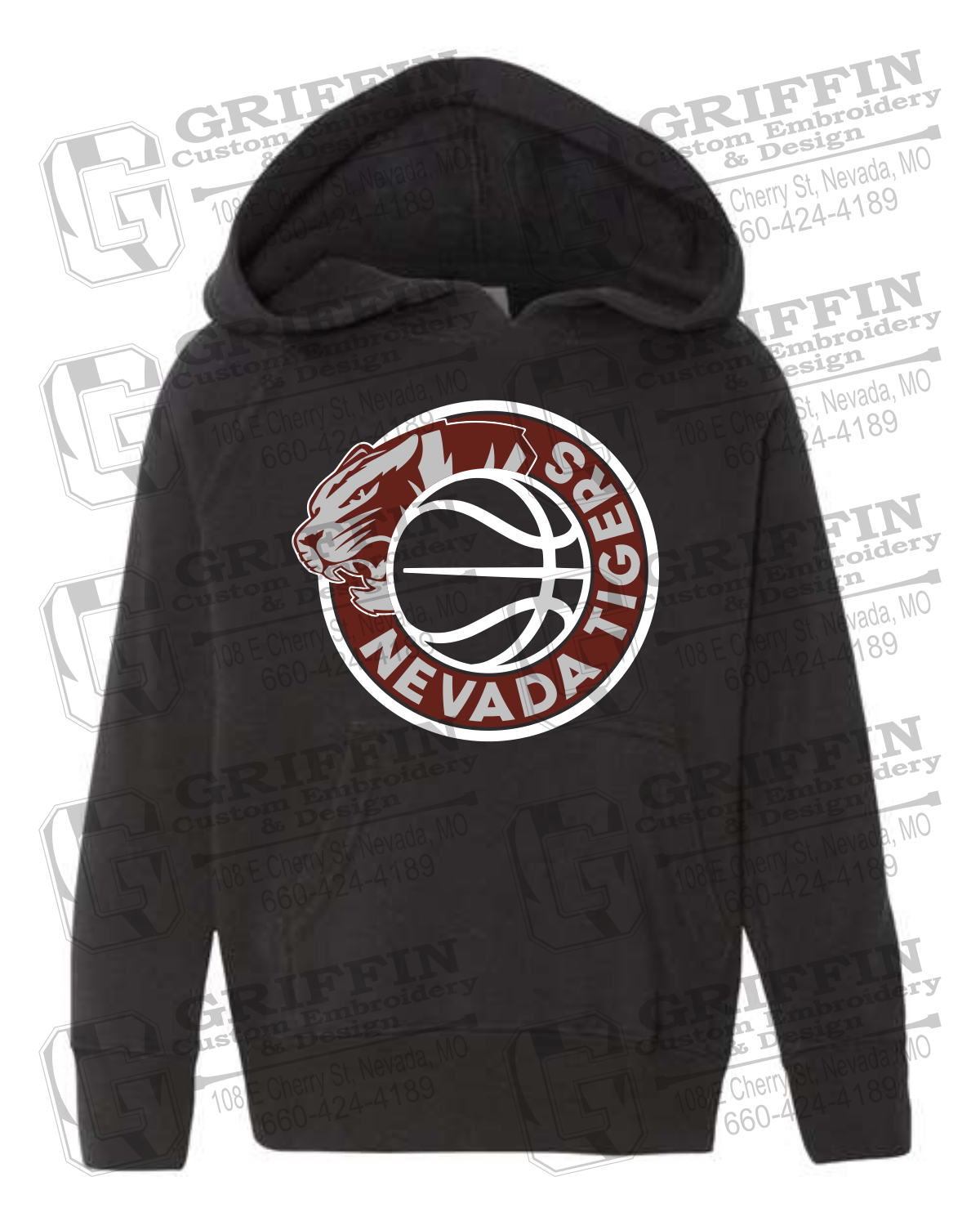 Toddler Hoodie - Basketball - Nevada Tigers 26-J