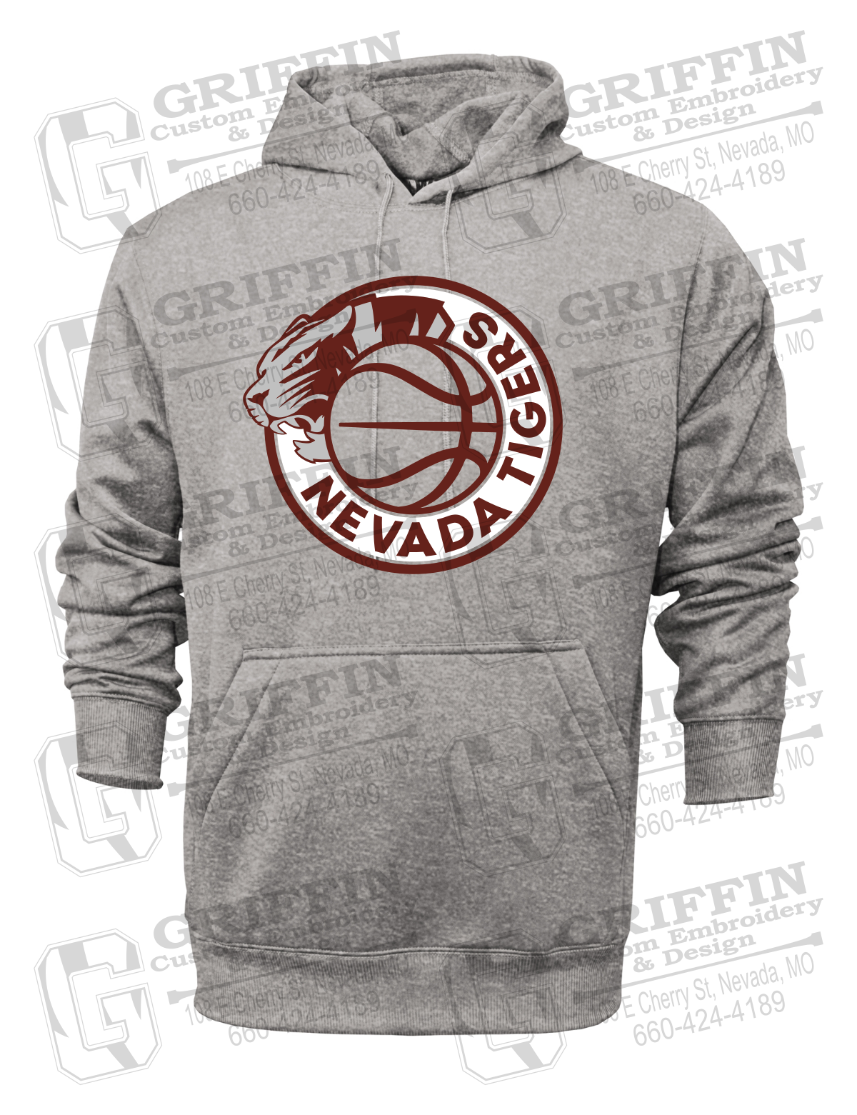 Performance Fleece Hoodie - Basketball - Nevada Tigers 26-J