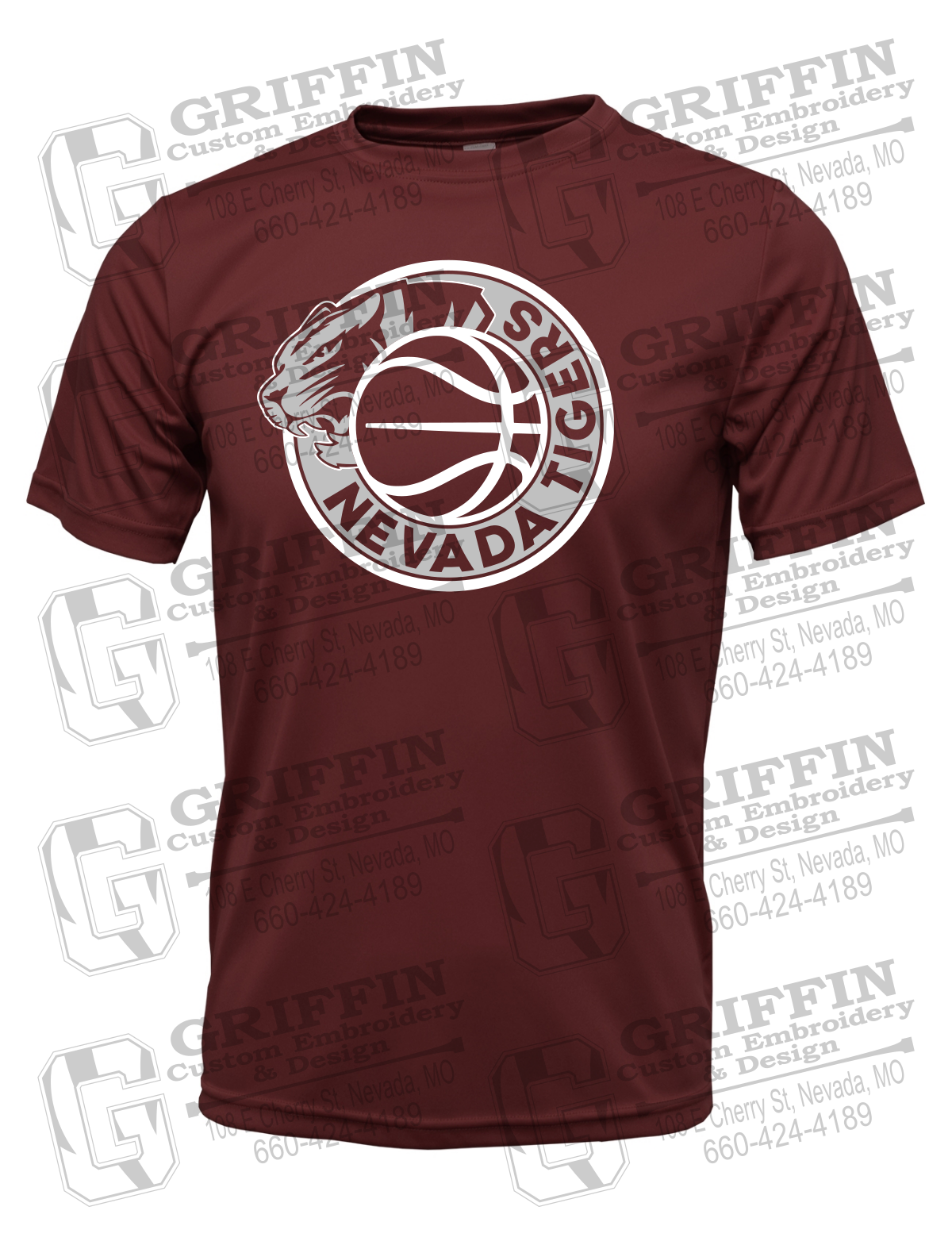 Dry-Fit Short Sleeve T-Shirt - Basketball - Nevada Tigers 26-J