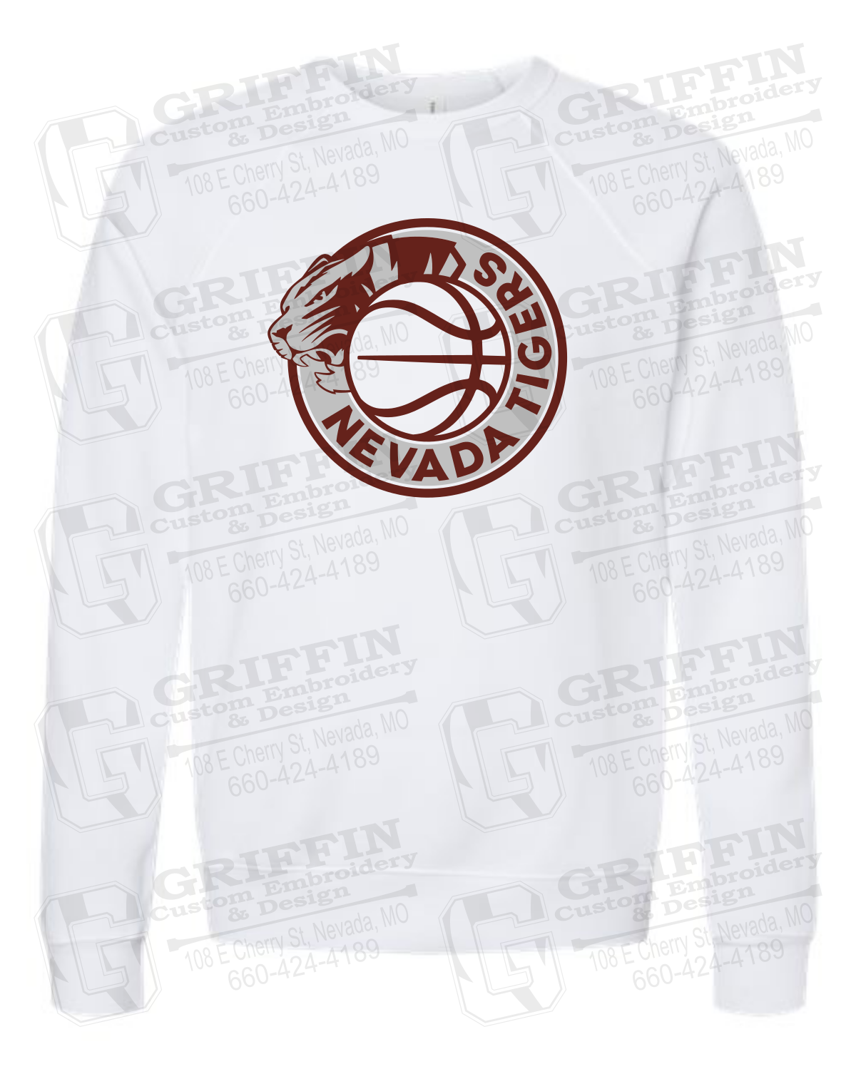 Sponge Fleece Sweatshirt - Basketball - Nevada Tigers 26-J