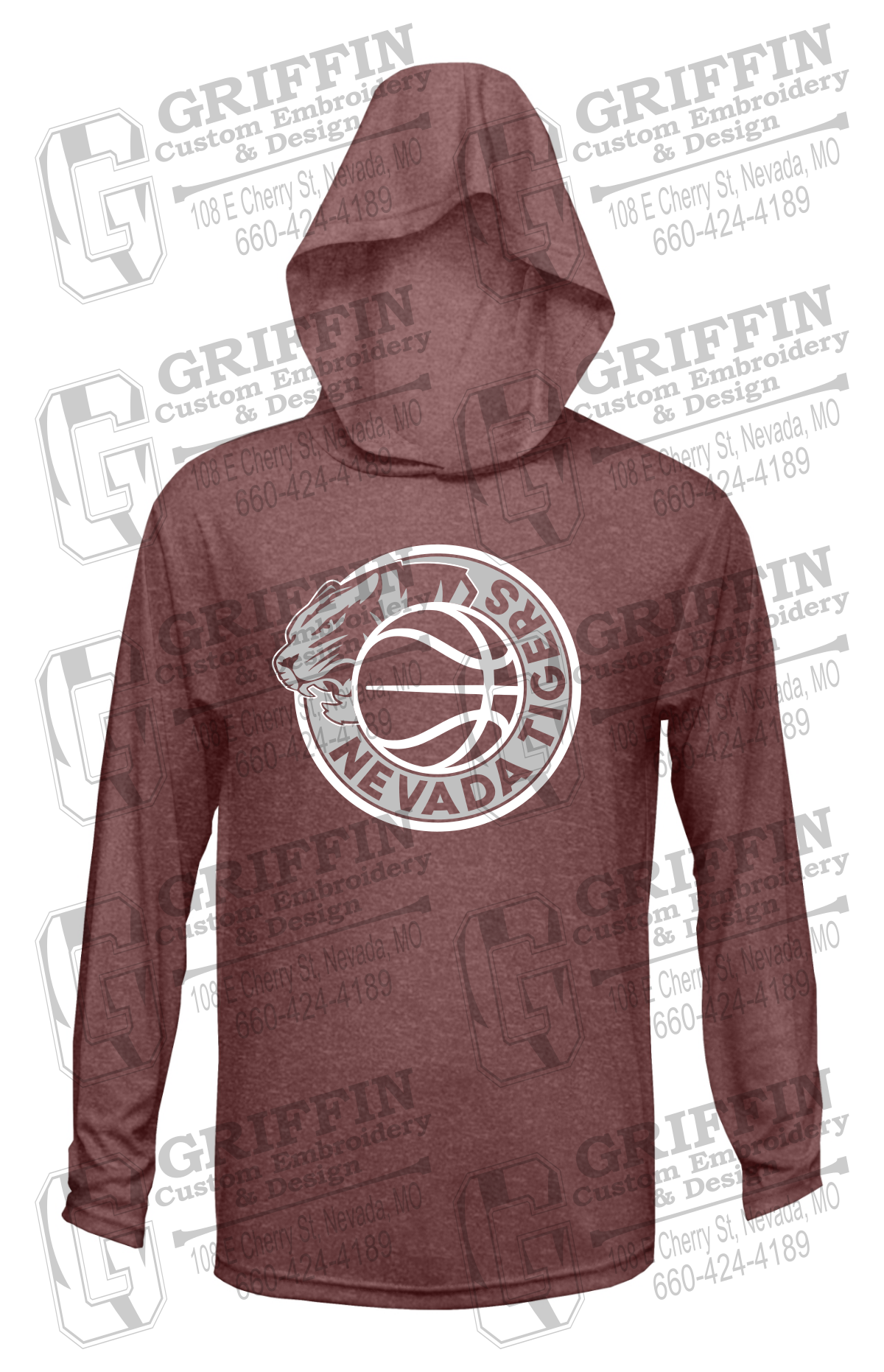 Dry-Fit T-Shirt Hoodie - Basketball - Nevada Tigers 26-J