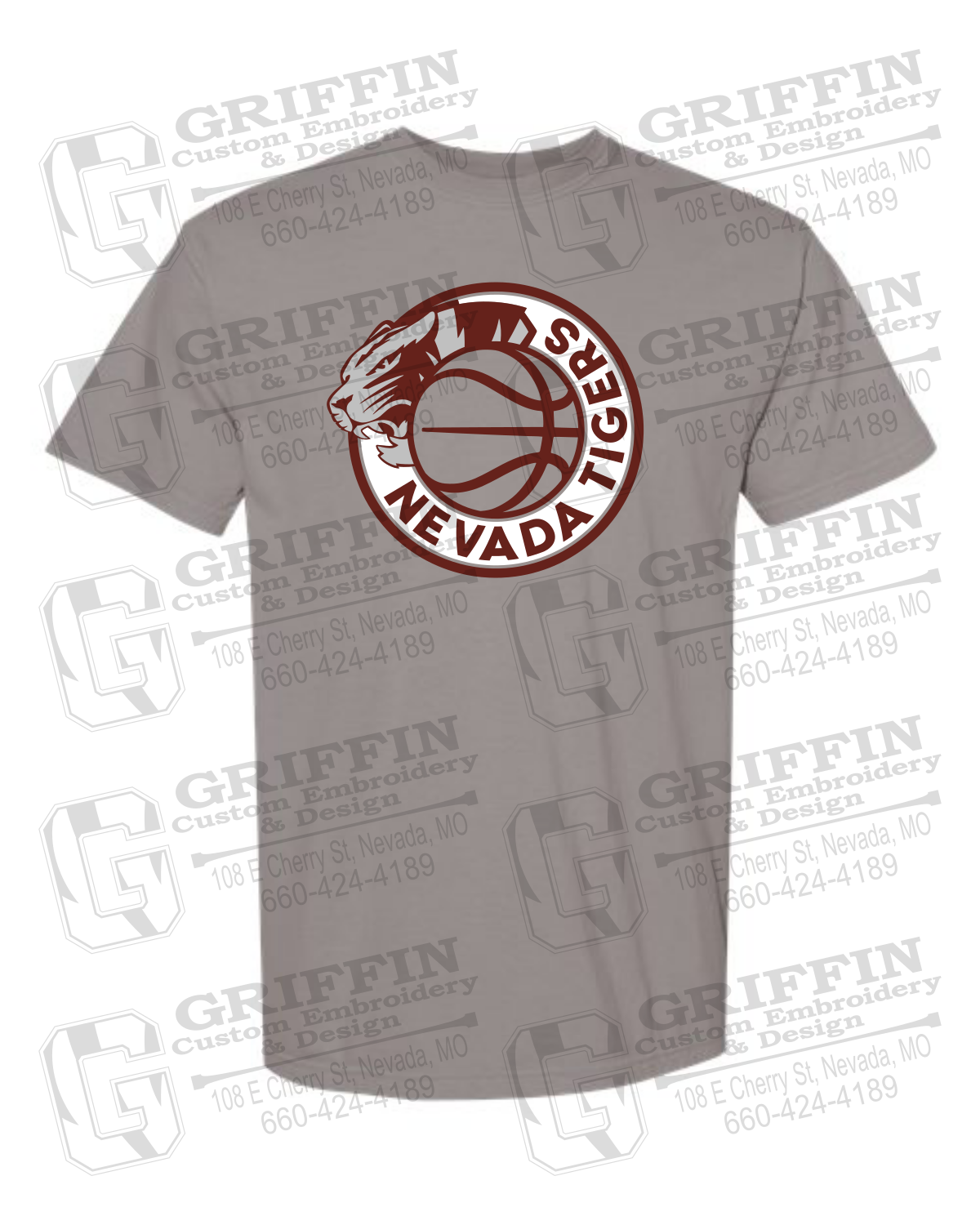 Comfort Colors Short Sleeve T-Shirt - Basketball - Nevada Tigers 26-J