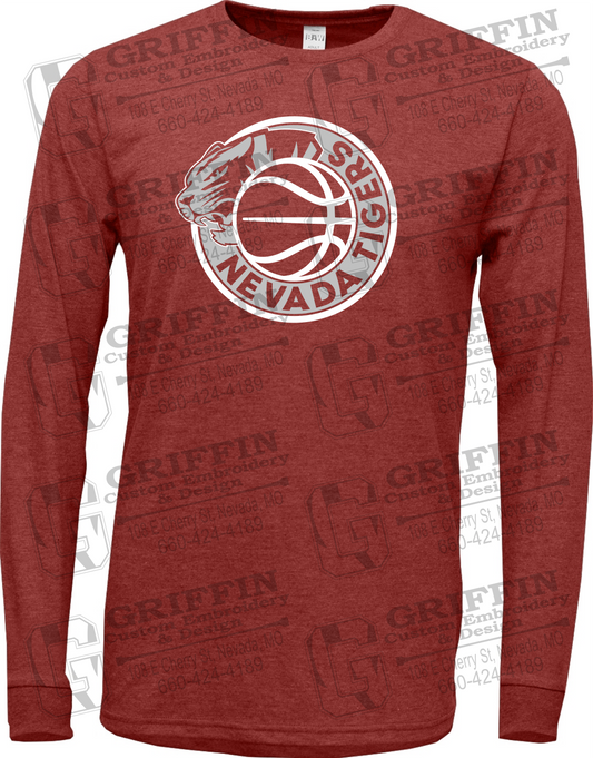 Soft-Tek Long Sleeve T-Shirt - Basketball - Nevada Tigers 26-J