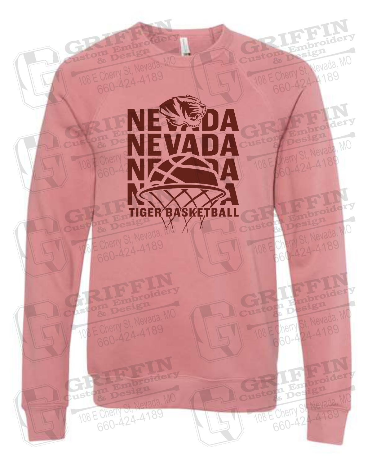 Sponge Fleece Sweatshirt - Basketball - Nevada Tigers 26-L