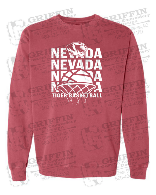 Comfort Colors Crewneck Sweatshirt - Basketball - Nevada Tigers 26-L