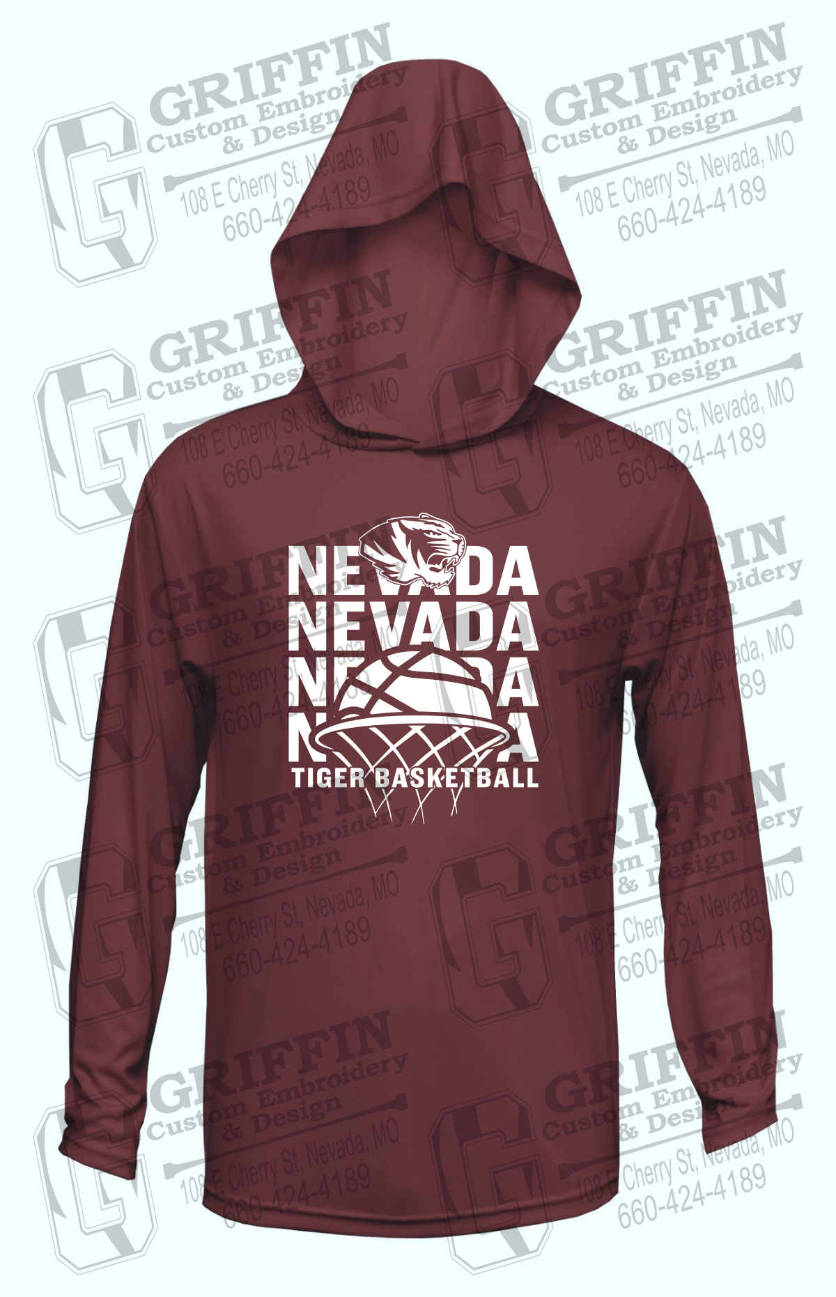 Dry-Fit T-Shirt Hoodie - Basketball - Nevada Tigers 26-L