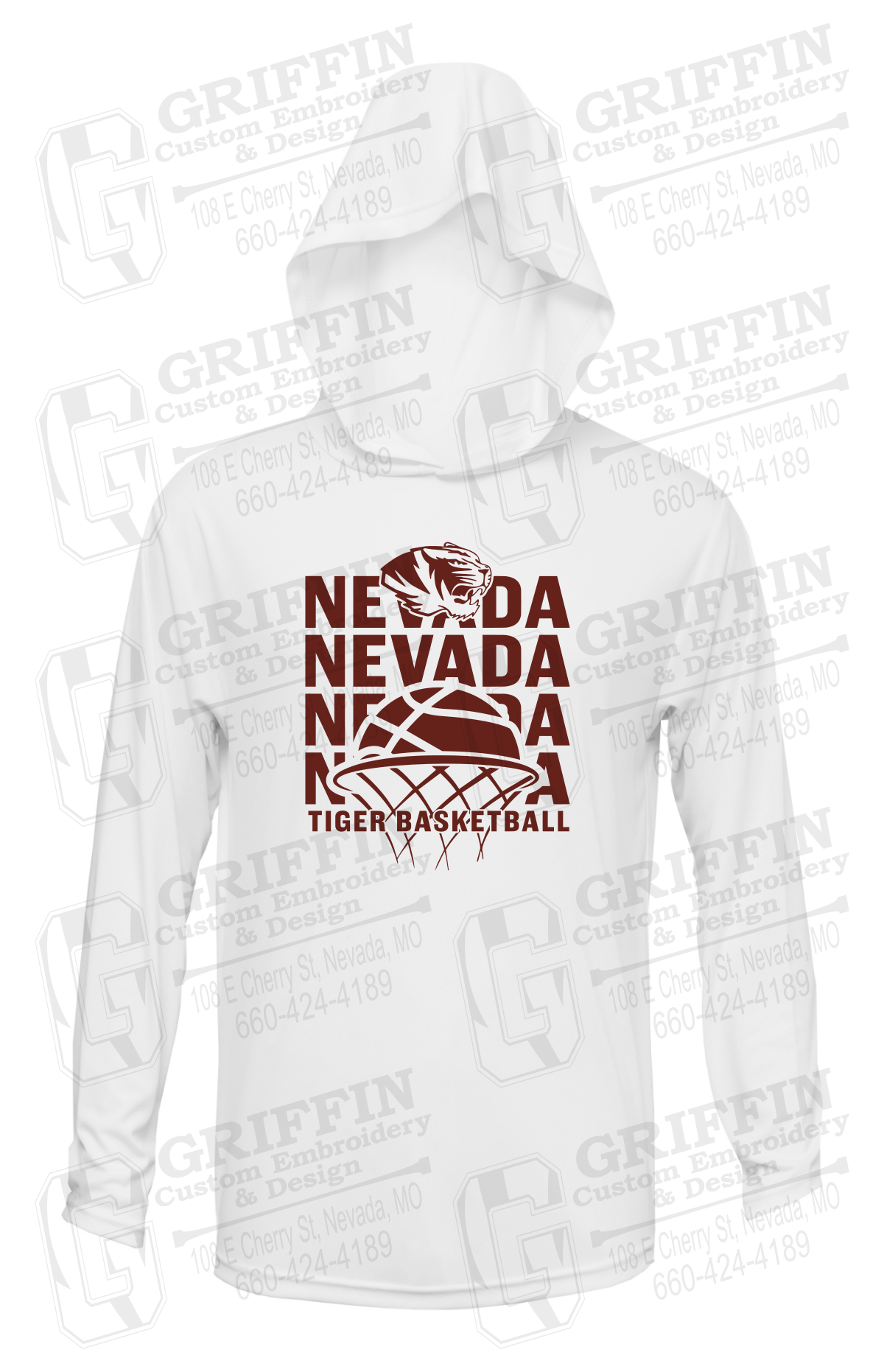 Dry-Fit T-Shirt Hoodie - Basketball - Nevada Tigers 26-L
